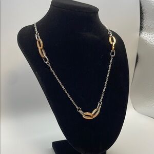 Elegant Gold and Silver Necklace